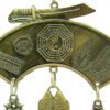 Double Bagua Fish Amulet With Bells And Protection Symbols3
