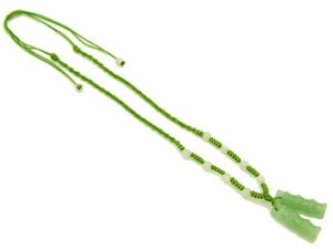 Double Bamboo Jade Pendant With Necklace1