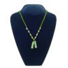 Double Bamboo Jade Pendant With Necklace2
