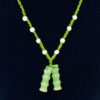 Double Bamboo Jade Pendant With Necklace5