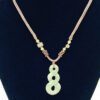 Double Eight Jade Pendant With Necklace5