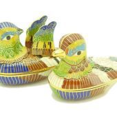 Enamel Mandarin Ducks For Marital Bliss Jewel Box (L)1