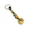 Enameled Piyao with 5 Coins Keychain1