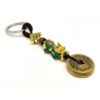 Enameled Piyao with 5 Coins Keychain2