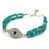 Evil Eye with Turquoise Beads Bracelet1