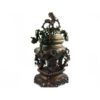 Exquisite Brass Incense Burner with Bamboo Tree Motif3
