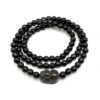 Faceted Black Obsidian with Pi Yao 3-Round Bracelet (6mm) 切面黑曜石貔貅1