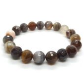 Faceted Botswana Agate Crystal Bracelet1