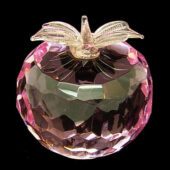 Faceted Pink Crystal Apple - 60Mm1