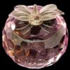Faceted Pink Crystal Apple - 60Mm2