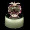 Faceted Pink Crystal Apple - 60Mm3