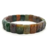 Faceted Rectangular Bloodstone Bracelet1