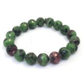 Faceted Ruby Zoisite Bracelet (10.5 mm)1