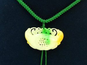 Fuk Luk Sau Jade Medallion Lock Pendant Necklace1