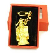 God Of Wealth Golden Key Chain1