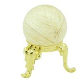 Gold Rutilated Quartz Sphere 40Mm1