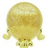 Gold Rutilated Quartz Sphere 40Mm3