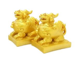 Golden Fortune Bringing Pi Yao (1 Pair)1