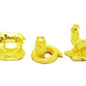 Golden Three Zodiac Buddies - Ox, Rooster & Snake1