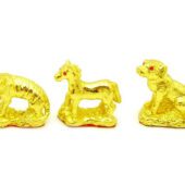 Golden Three Zodiac Buddies - Tiger, Horse & Dog1