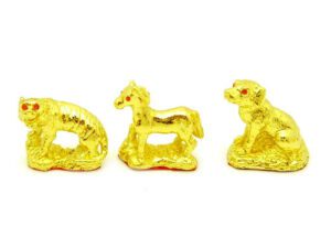 Golden Three Zodiac Buddies - Tiger, Horse & Dog1