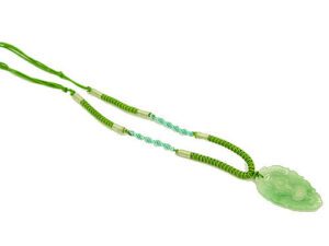 Green Jade Pi Yao Pendant With Necklace1