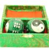 Green Yin Yang Chinese Health Balls With 8 Trigrams3