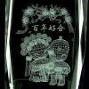 Happy Married Couple 3D Laser Engraved Crystal With Light Base2