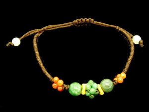 Jade Beads Cluster Bracelet1