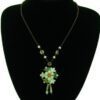 Jade Ingot Flower Pendant Necklace2