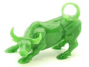 Jadeite Wall Street Bull Figurine1