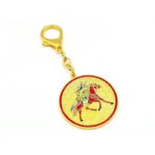 Kwan Kung On Horseback Anti-Betrayal Amulet Keychain1