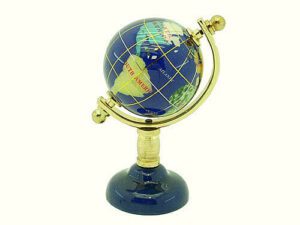 Lapis Lazuli World Globe For Education Luck 55mm1