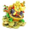 Laughing Buddha Sitting On Dragon Tortoise1