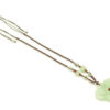 Magnolia Flower Jade Pendant With Necklace1