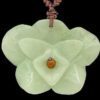 Magnolia Flower Jade Pendant With Necklace4