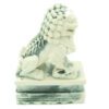 Marble Fu Dogs on Stand for Protection (1 Pair)4