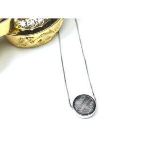 Meteorite Bead Pendant (Silver)1