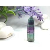 Mini Rainbow Fluorite Crystal Point1