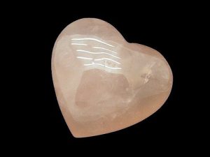 Mini Rose Quartz Puffy Heart For Love Luck1