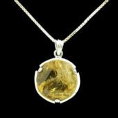 Natural Citrine Star Of David Pendant With 925 Silver Chain1