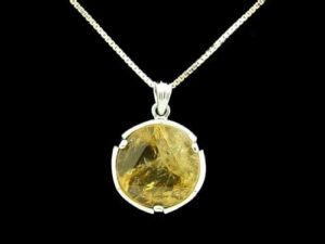 Natural Citrine Star Of David Pendant With 925 Silver Chain1