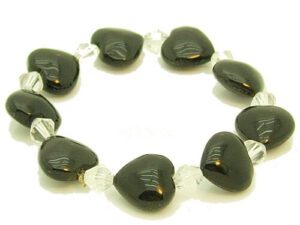 Obsidian Hearts Bracelet1