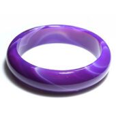 Purple Banded Agate Bangle1