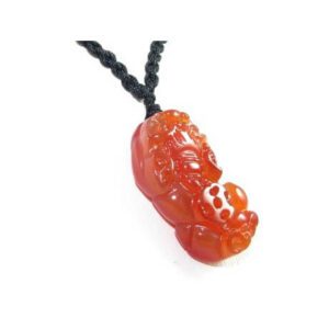 Red Agate Pi Yao Protection Pendant Amulet1