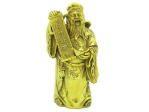 Rich Wealth God Holding Good Fortune Scroll (L)1