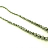 Round 4Mm To 10Mm Hematite Necklace1