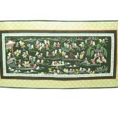 Silk Embroidered Picture Of Hundred Children - Villa and Lake1