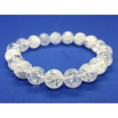 Snowy Clear Quartz Crystal Bracelet 白水晶1