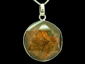 Star Of David Ammolite With 925 Silver Holder And Chain1